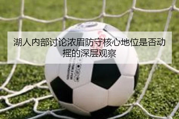 湖人内部讨论浓眉防守核心地位是否动摇的深层观察